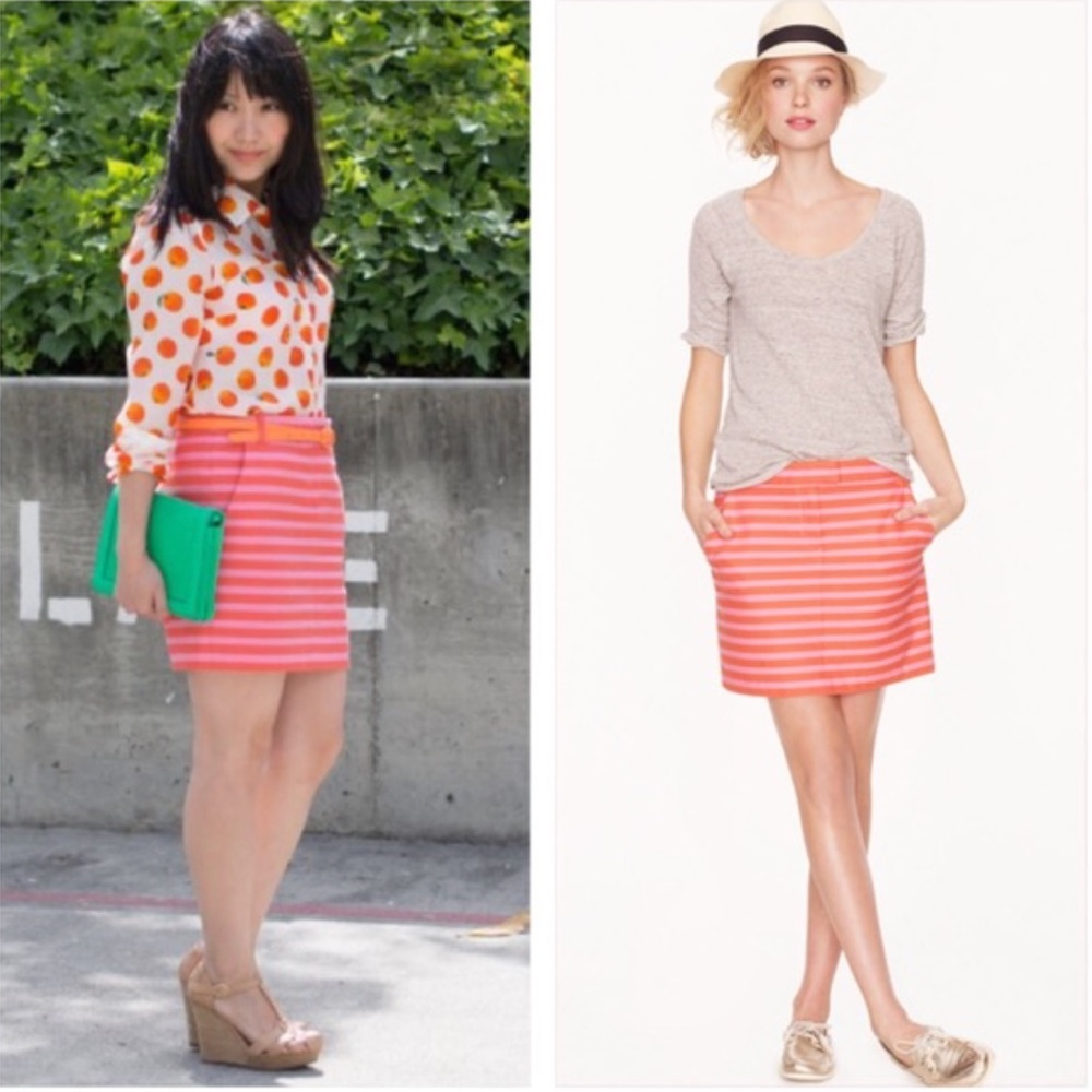 NWT j.crew postcard mini skirt